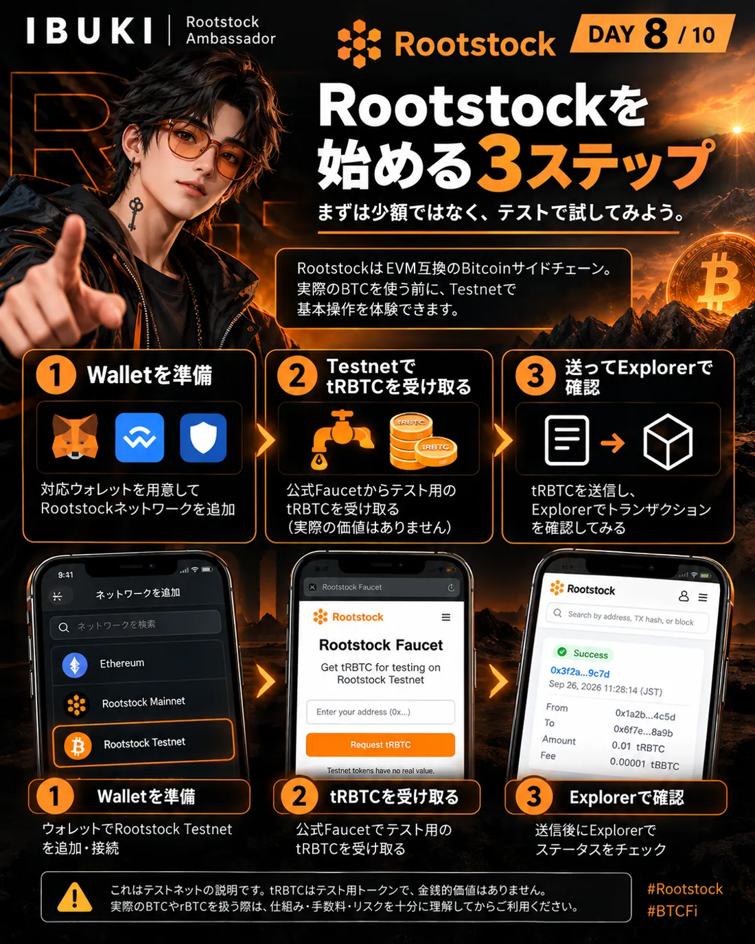 Day 8 Rootstockを始める3ステップ